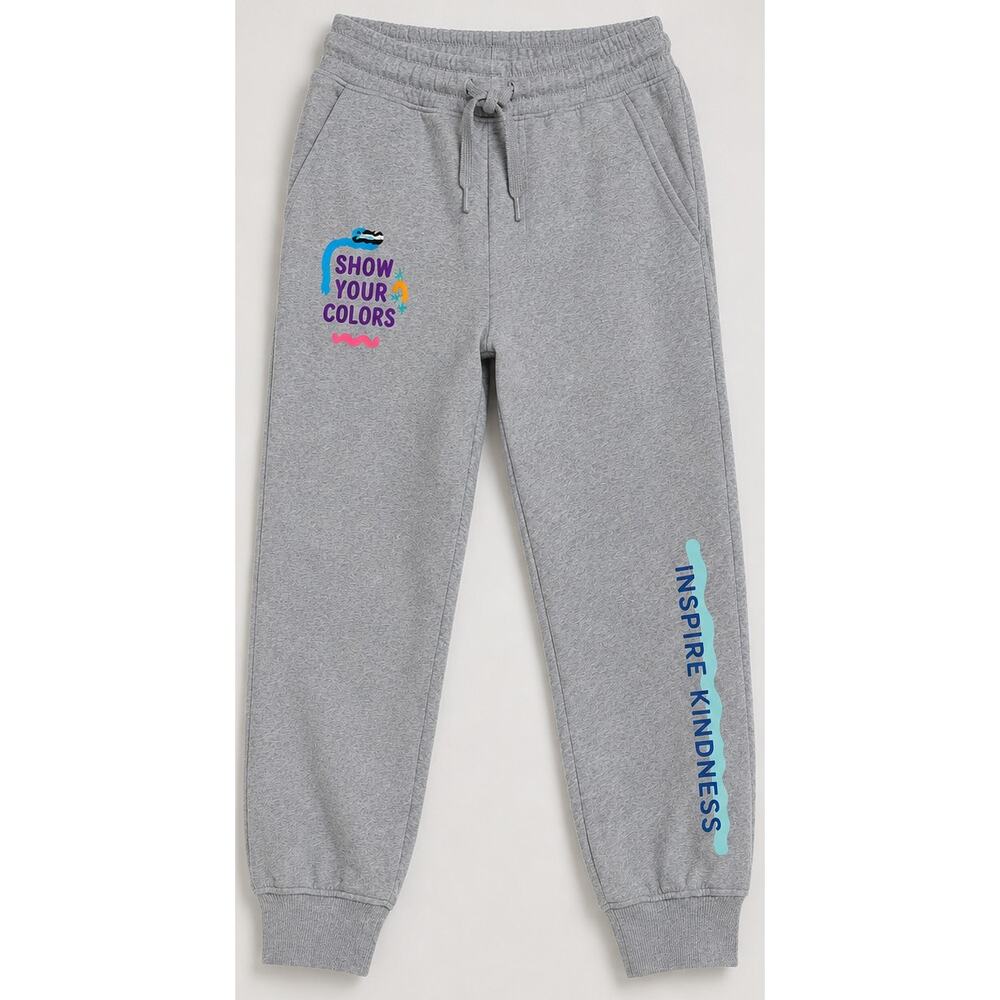 Crayola x Kohls Gray Inspire Kindness Jogger Sweatpants Womens Small NWOT